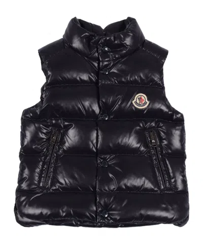Moncler Kids' Quilted Puffer Vest In Black
