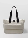 MONCLER QUILTED RIBBON HANDLE TOTE BAG