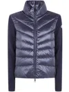 Moncler Quilted Shell Jacket In Blue