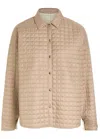 Moncler Reversible Padded Overshirt In Neutral