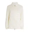 Moncler Checkered Jacket In White