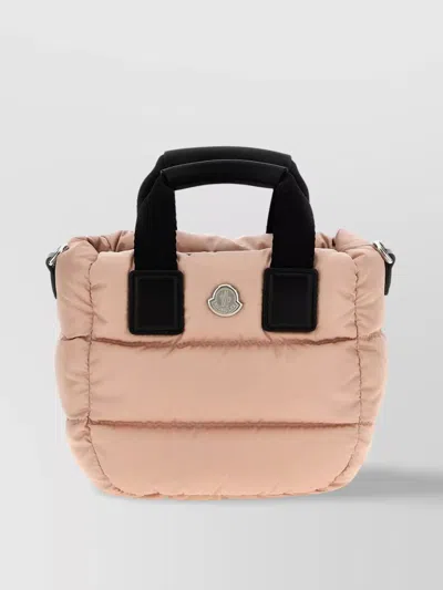 Moncler Quilted Top Handles Adjustable Strap Handbag