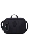 Moncler Grenoble Logo Patch Zip-up Shoulder Bag In Black