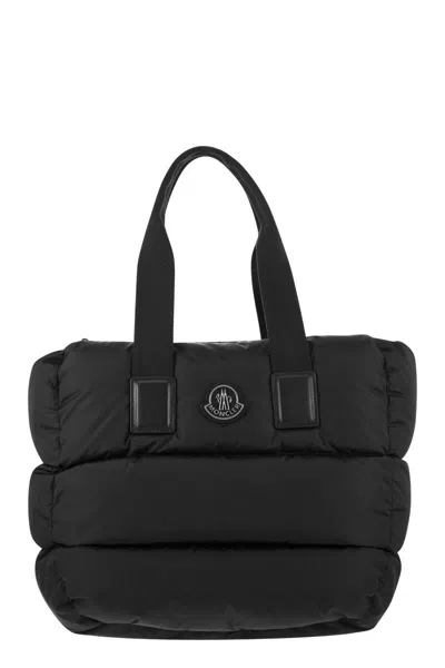 MONCLER QUILTED TOTE HANDBAG IN BLACK FOR WOMEN
