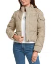 Moncler Quilted Wool-blend Down Jacket In Multi