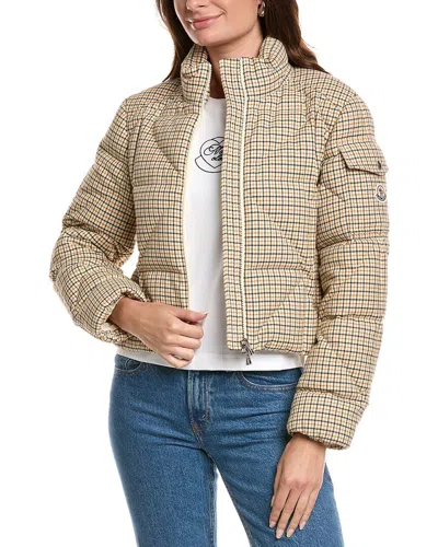 Moncler Quilted Wool-blend Down Jacket In Multi