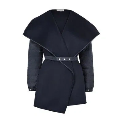 Moncler Cape In Navy