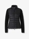Moncler Quilted Zip-up Cardigan In Black