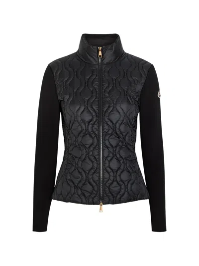 Moncler Quilted-finish Padded Jacket In Black