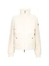 Moncler Quilted-panel Zip-up Jacket In Multi