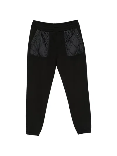 Moncler Quilted-pocket Track Pants In Black