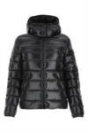 Moncler Bady Laqué Nylon Down Jacket In Black