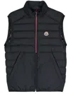 Moncler Rabuons Tech Down Jacket In Blue