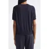 Moncler Raglan-sleeve Wool T-shirt In Blue