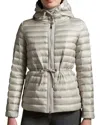 Moncler Gray Raie Short Down Jacket In Gray