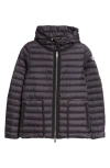 Moncler Raie Short Nylon Down Puffer Jacket In Black
