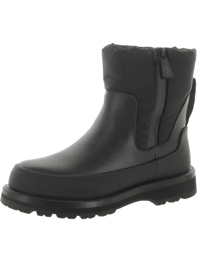 Moncler Rain Dont Care Womens Lugged Sole Pull On Winter & Snow Boots In Black