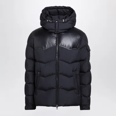 Moncler Ravelis Short Quilted Down Jacket In Blue