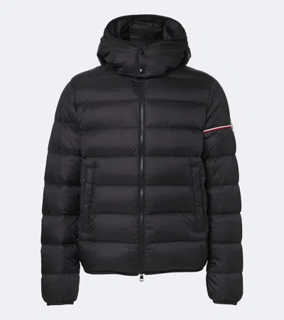 Moncler Hooded Casual Jacket Long Sleeves Quilted In Black
