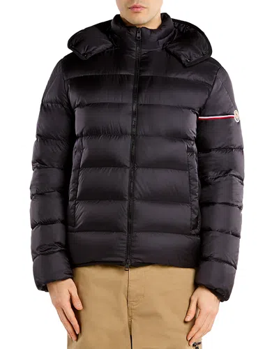 Moncler Ravenlock Hooded Quilted Shell Down Jacket In Black