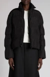 Moncler Doudoune Courte Matelassée À Fronces Ravignan In Black