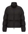 Moncler Doudoune Courte Matelassée À Fronces Ravignan In Black