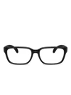 Moncler Rectangle Acetate Frames In Black