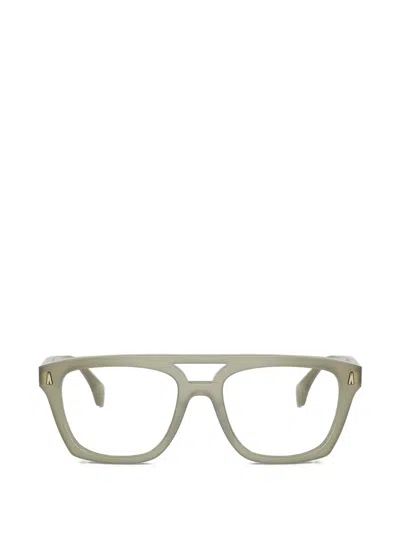 Moncler Rectangle Frame Glasses In Gray