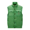Moncler Recycle Patch Padded Vest In Green