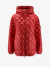 Moncler Women Recycled Nylon Down Jacket In Red