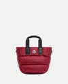 Moncler Mini Caradoc Tote Bag In Red