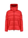 Moncler Couyere Hooded Down Jacket In Red