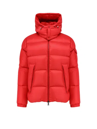 MONCLER RED NYLON COUYERE DOWN JACKET