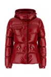 Moncler Glareins Hooded Short Down Jacket With Braided Trim