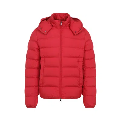MONCLER MONCLER RED POLYESTER MONTBROCQ DOWN JACKET