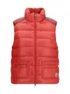Moncler Multicolor Polyamide Shell Jacket In Orange