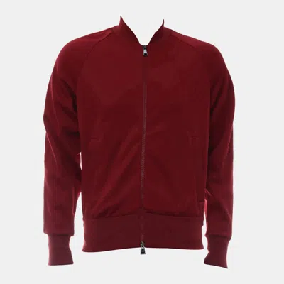 Pre-owned Moncler Red Zip Up Jacket Xs