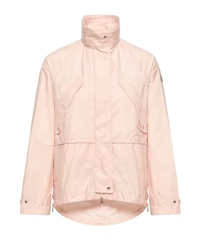Moncler Reghena Mid-length Parka In Pink