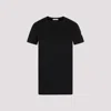 Moncler Cotton T-shirt With Iconic Logo Patch In Black