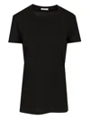 Moncler Logo Cotton T-shirt In Black