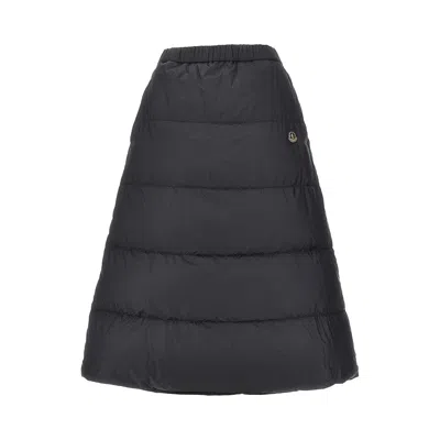 Moncler Re-icons Reversible Padded Skirt In Black