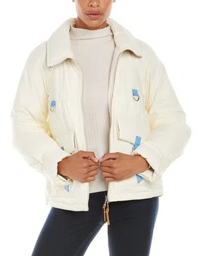 Pre-owned Moncler Reisa Jacket Women's White 1