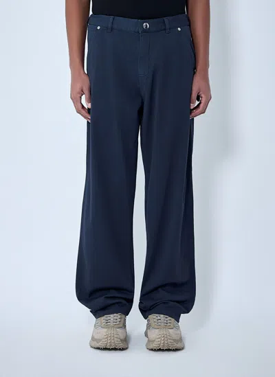 Moncler Relaxed-fit Cargo Pants In Blue