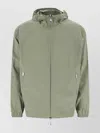 Moncler Relaxed Fit Jacket Elastic Cuffs In Green