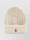 Moncler Relaxed Style Hat Folded Cuff In White