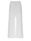 Moncler Nylon Pants Drawstring Hems In White