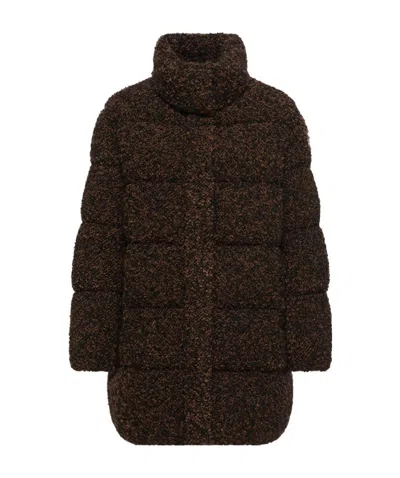 Moncler Remarquable Down Coat In Brown