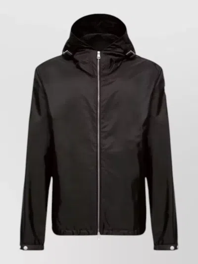 Moncler Remoray Hood Jacket Adjustable Cuffs Pockets In Brown