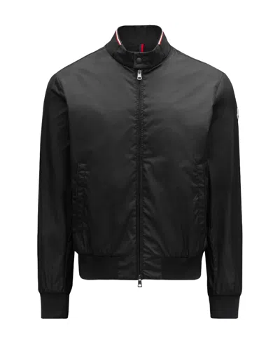 Moncler Reppe Rain Zip-up Jacket In Black