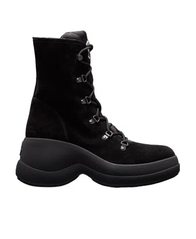 Moncler Resile Trek Lace-up Boots In Black
